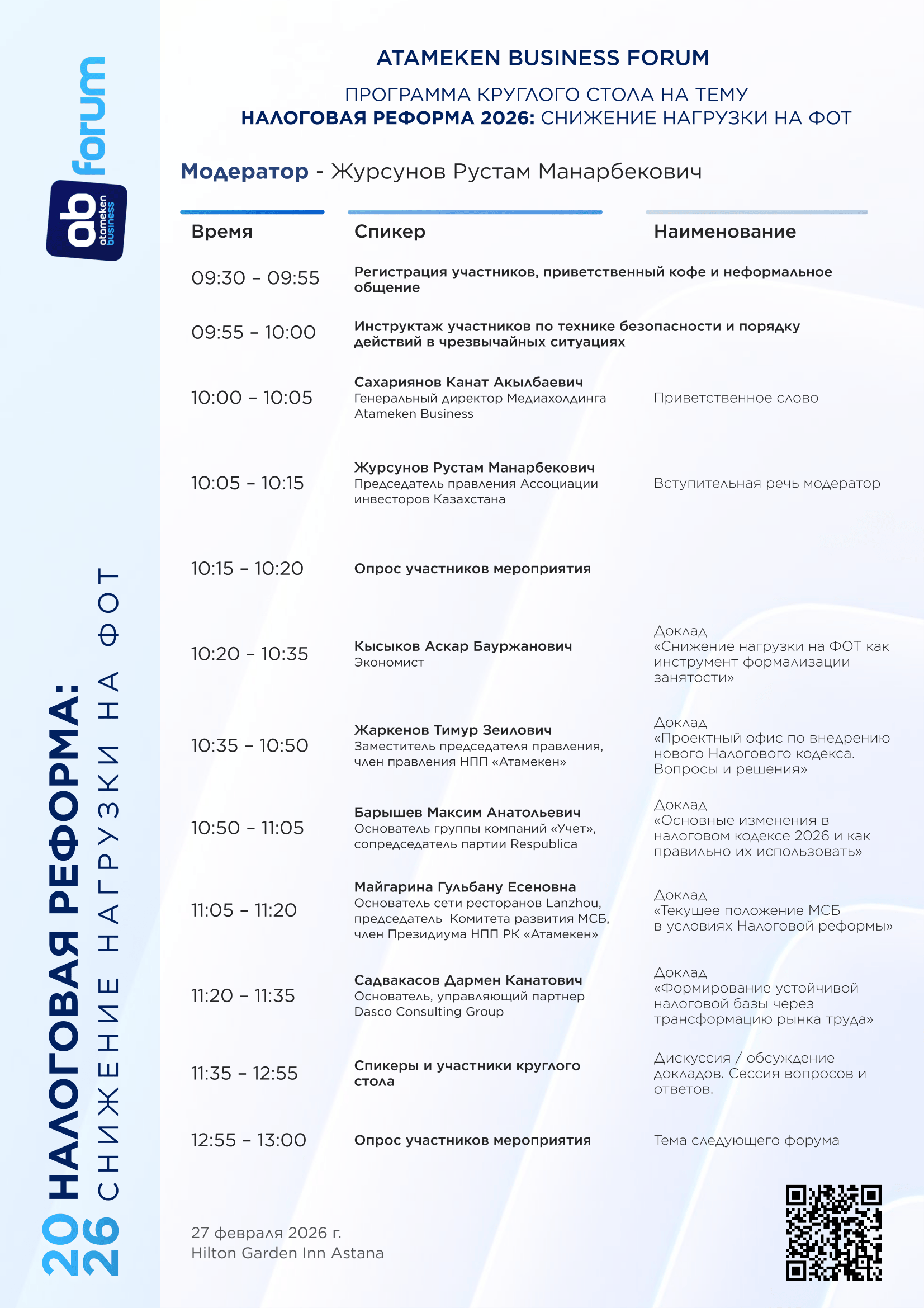 Программа форума